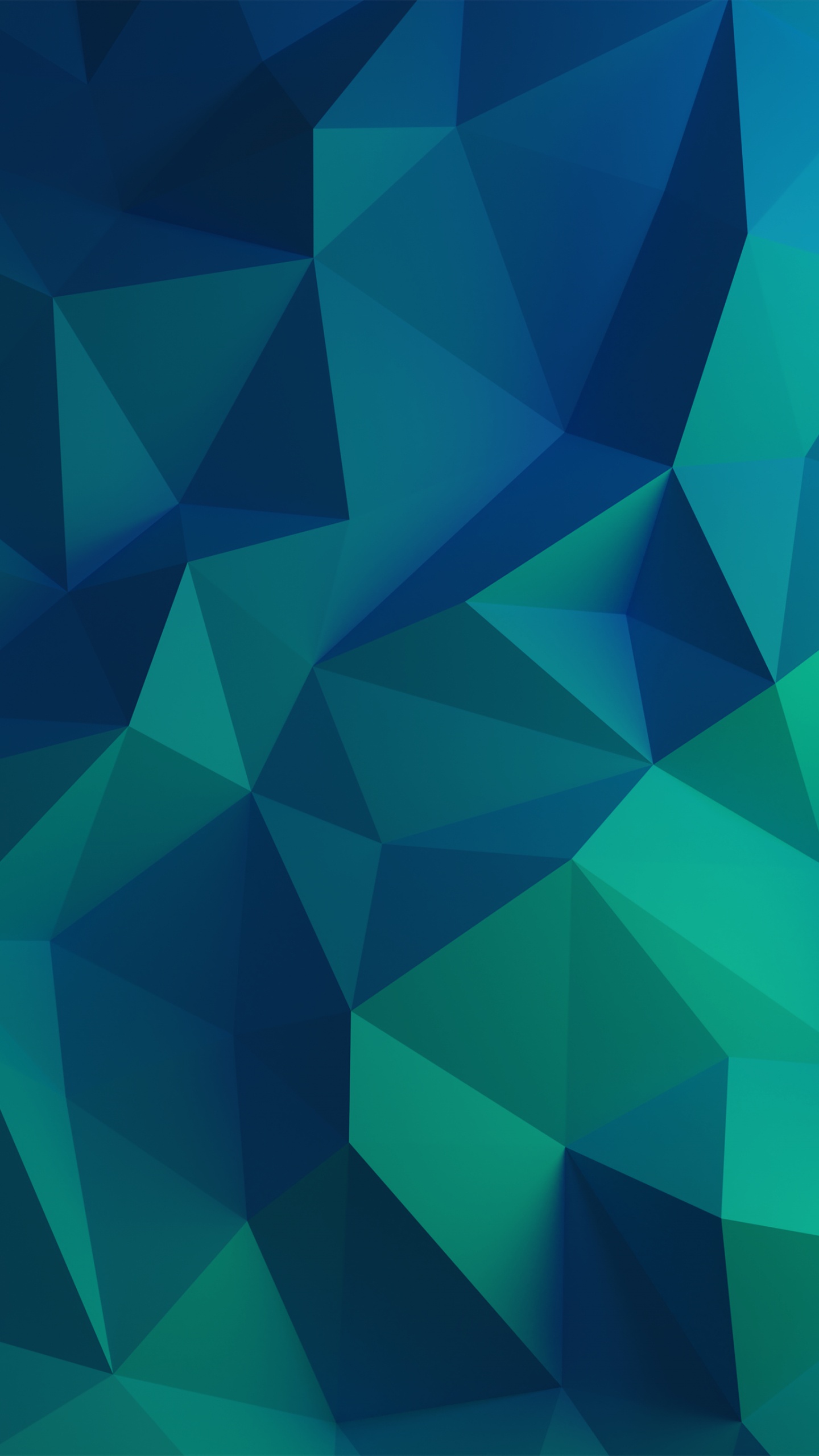 Обои полигон, яблоко, лазурный, Аква, арт в разрешении 1440x2560