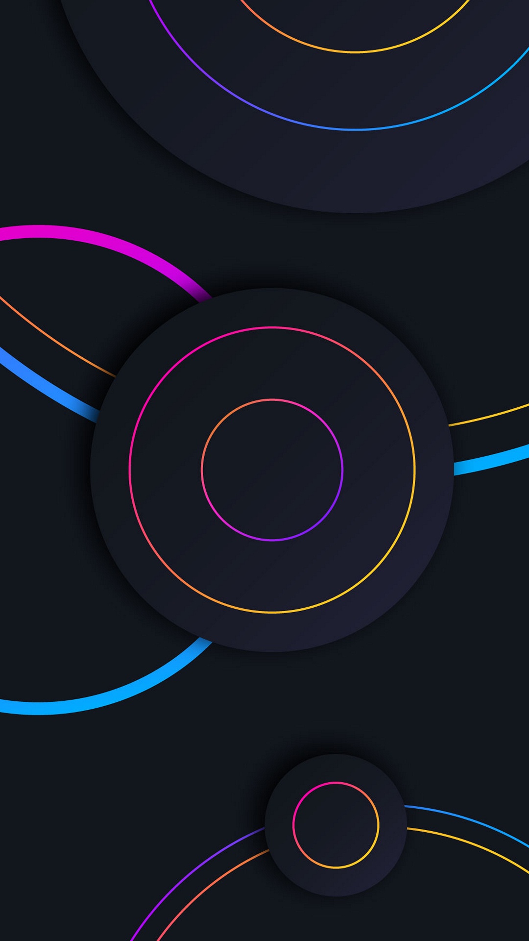 Обои круг, газ, электрик, узор, пурпурный цвет в разрешении 1080x1920