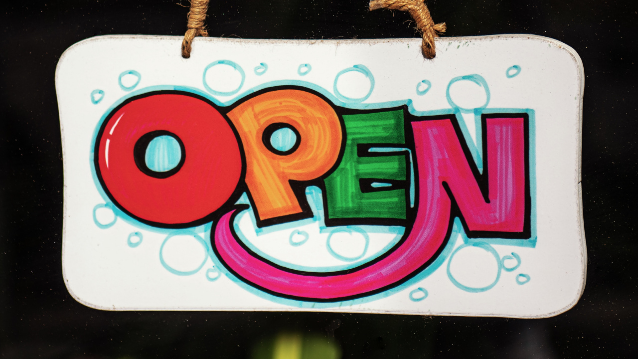 Обои знак, графика, текст, графический дизайн, розовый в разрешении 1280x720