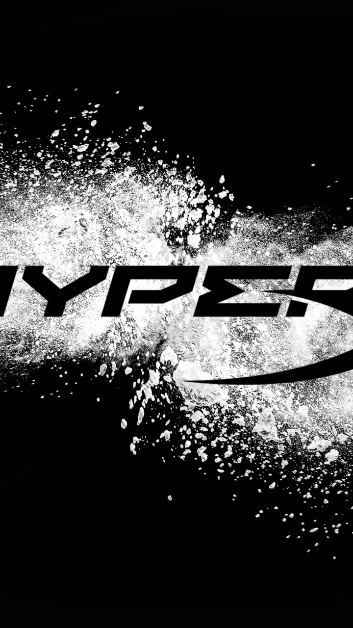 Обои графический дизайн, Модули памяти HyperX, волна, лого, Кингстон HyperX облако II в разрешении 720x1280