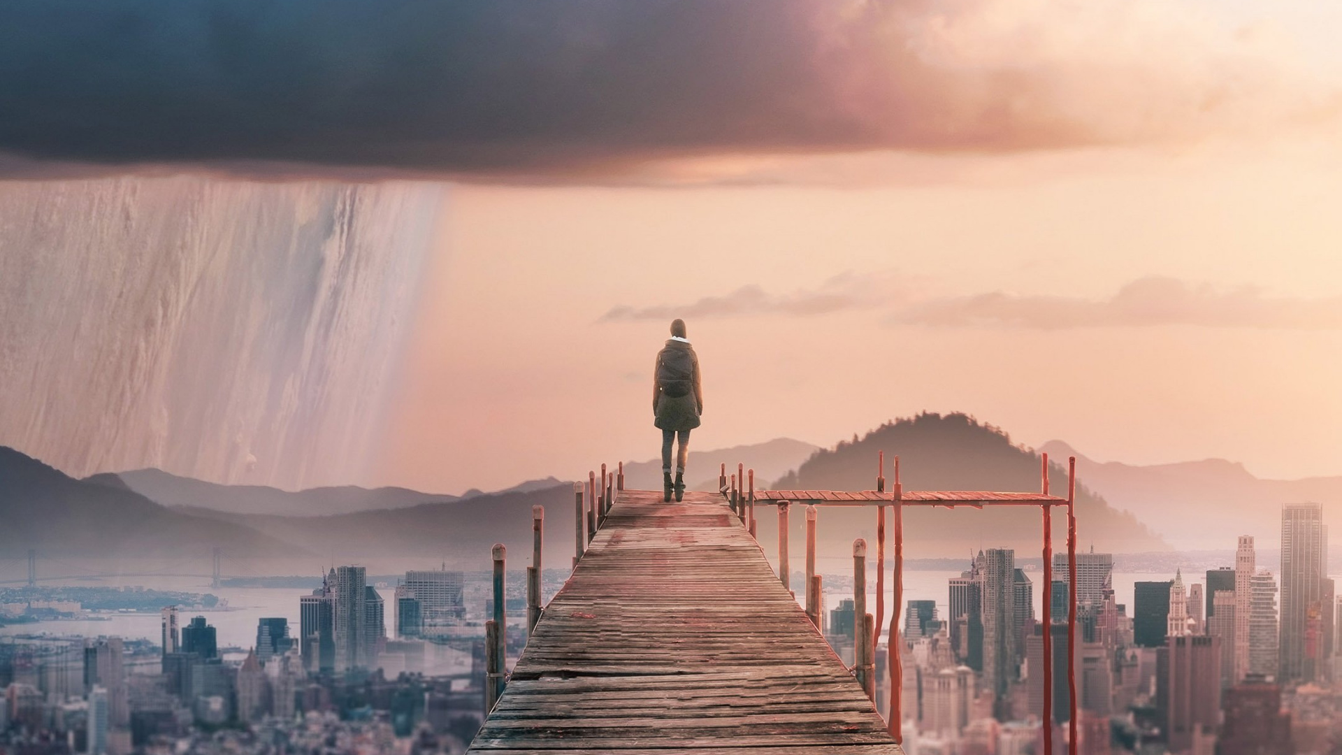 Обои облако, атмосфера, дневное время, мир, свет в разрешении 1920x1080