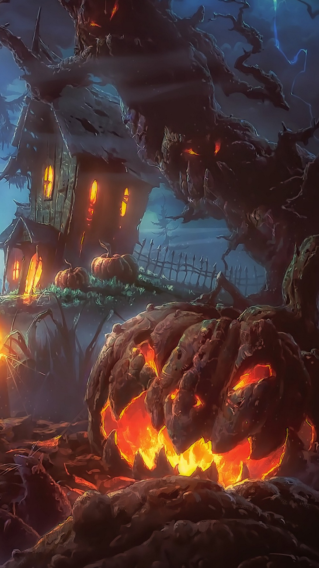 Обои атмосфера, мир, огонь, пламя, костер в разрешении 1080x1920