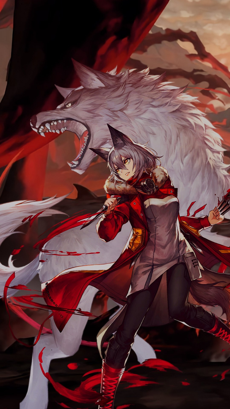 Обои проект красный аркнайт, рыцари, мультфильм, арт, событие в разрешении 750x1334