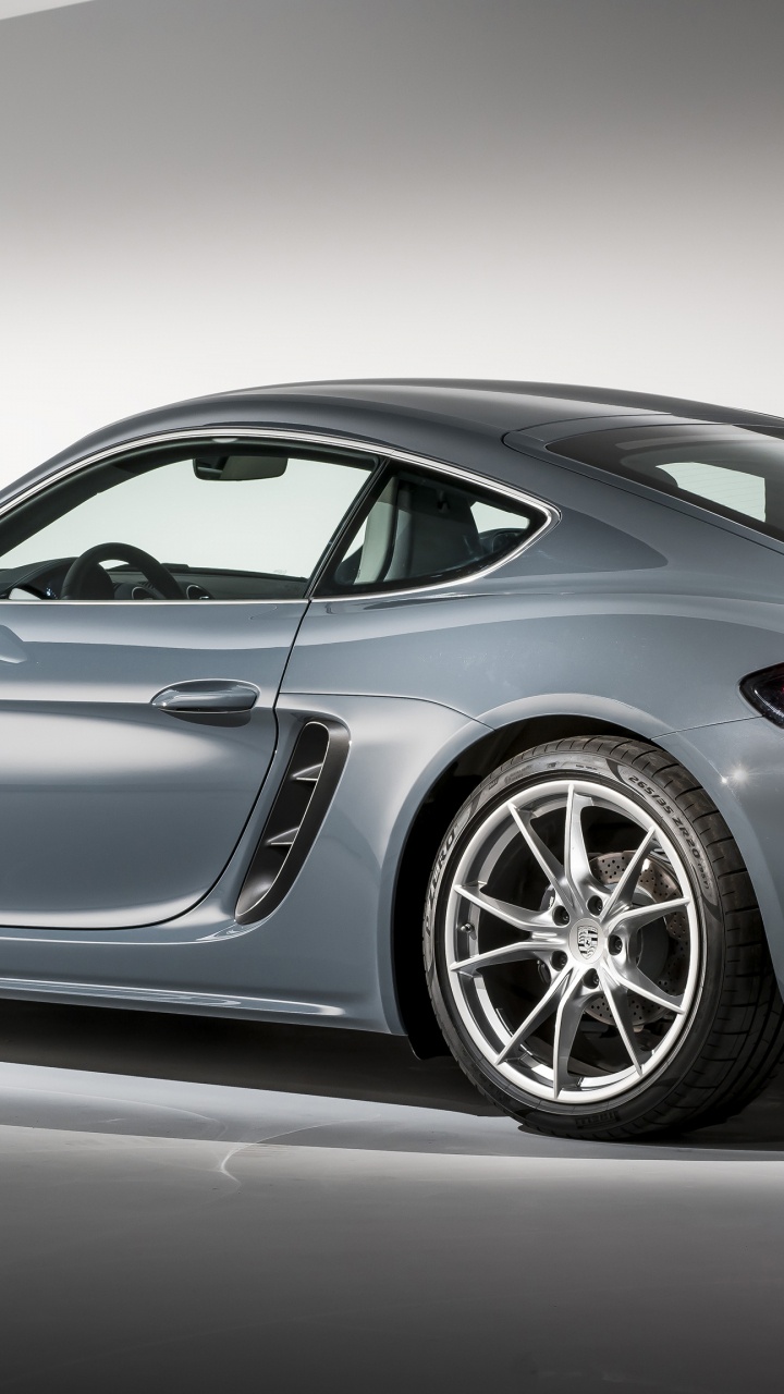 Обои авто, 2017 Порше 718 Кайман, спортивный автомобиль, Порше Кайман, Порше 918 Спайдер в разрешении 720x1280