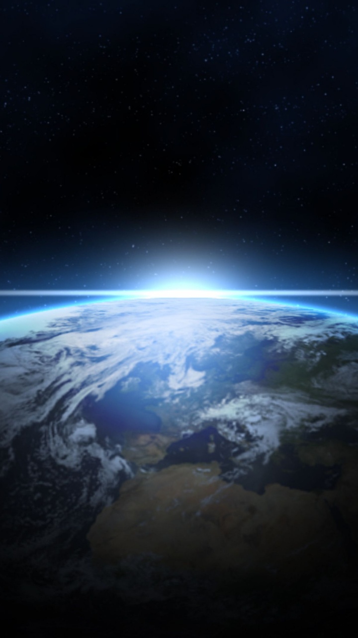 Обои космическое пространство, космос, атмосфера, планета, земля в разрешении 720x1280