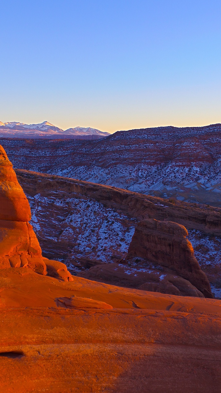 Обои каньон, естественная арка, национальный парк, парк, Деликатная арка в разрешении 720x1280