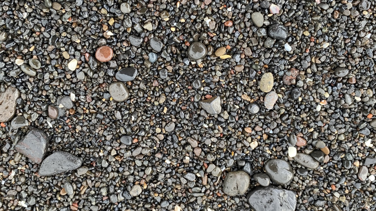 Обои гравий, дорожное покрытие, асфальт, булыжник, песок в разрешении 1280x720