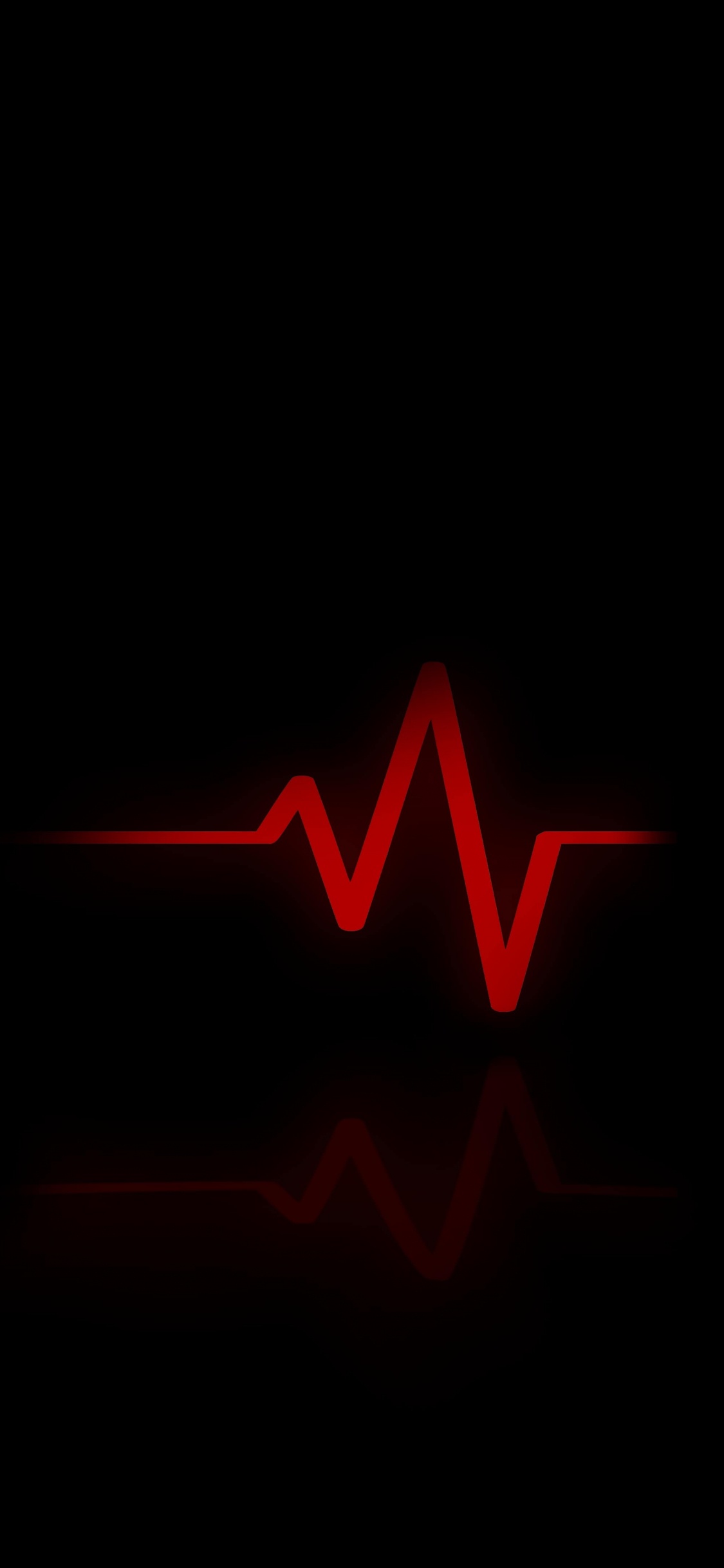 Обои сердце, темнота, свет, физика, геометрия в разрешении 1125x2436