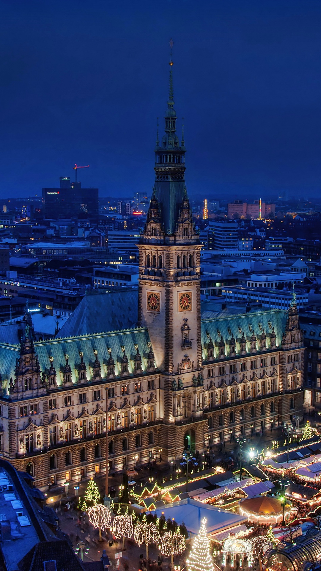 Обои Гамбург, городской пейзаж, городской район, город, ориентир в разрешении 1080x1920