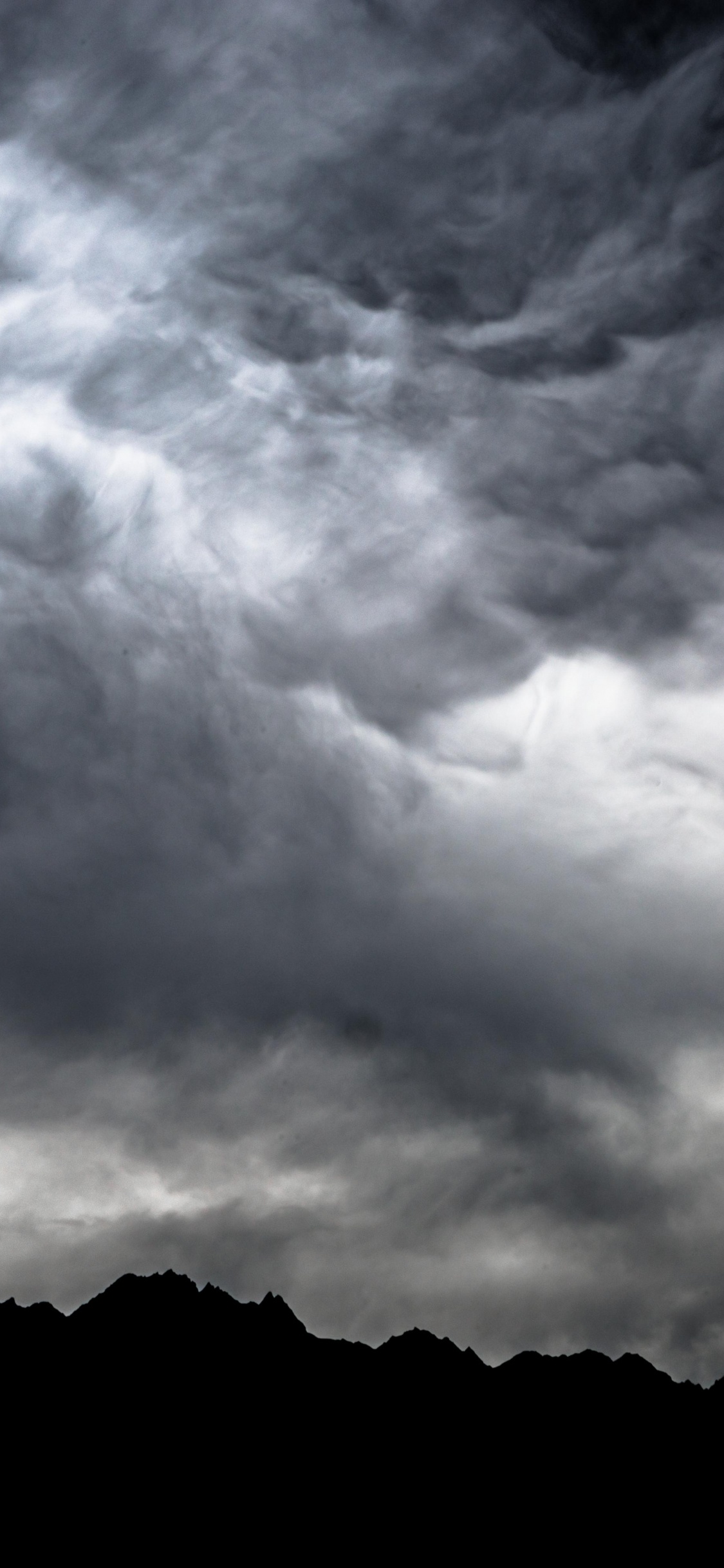 Обои буря, гром, белые, природа, атмосфера в разрешении 1125x2436