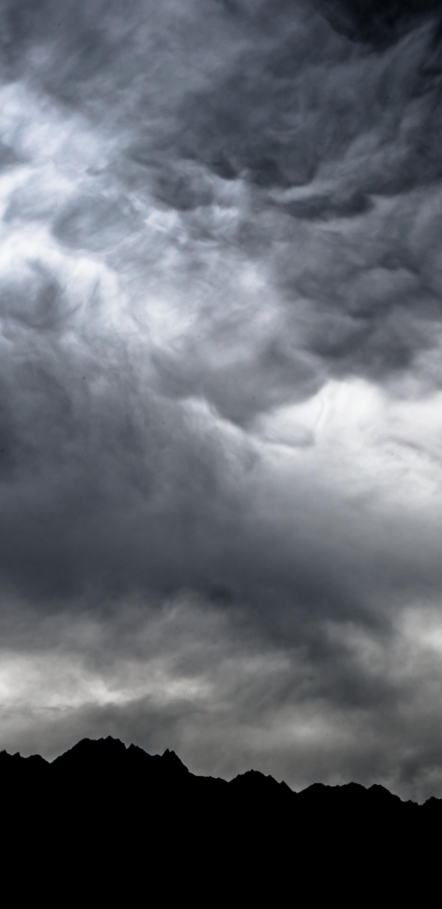 Обои буря, гром, белые, природа, атмосфера в разрешении 1440x2960