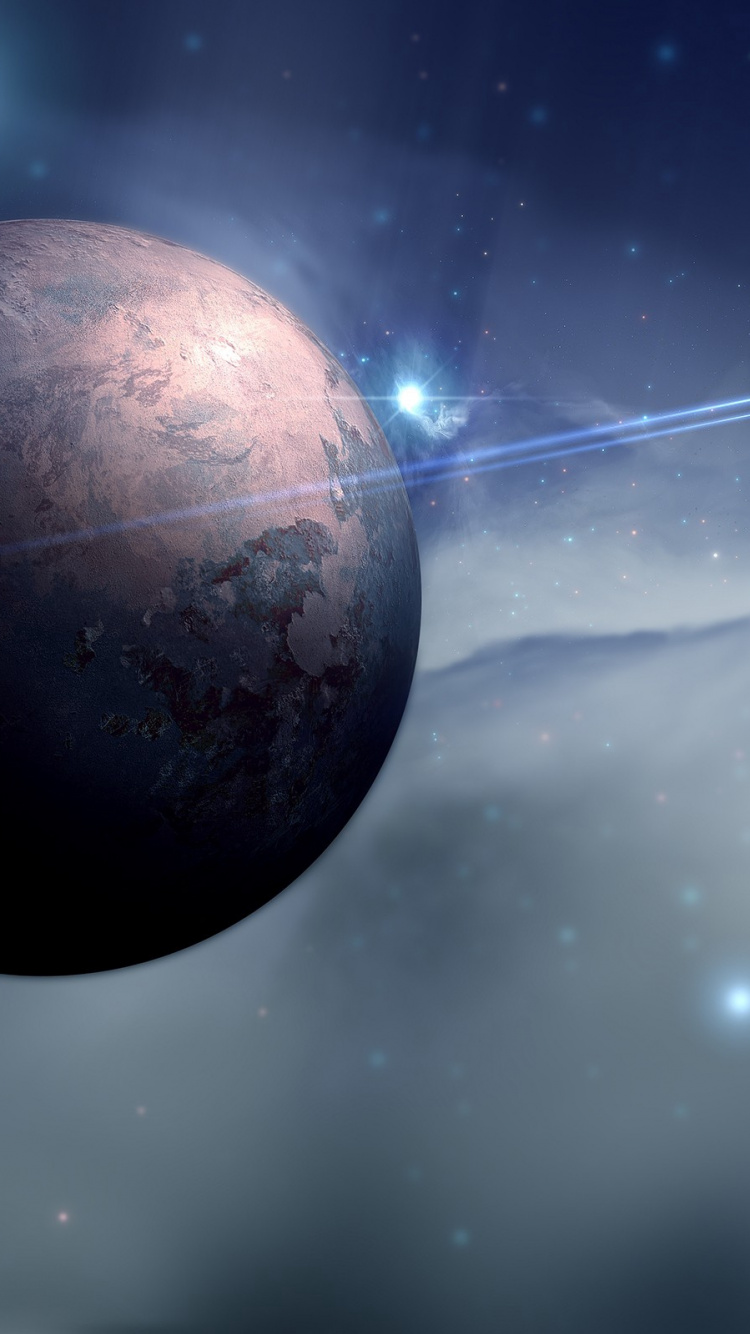 Обои космическое пространство, астрономический объект, атмосфера, планета, космос в разрешении 750x1334