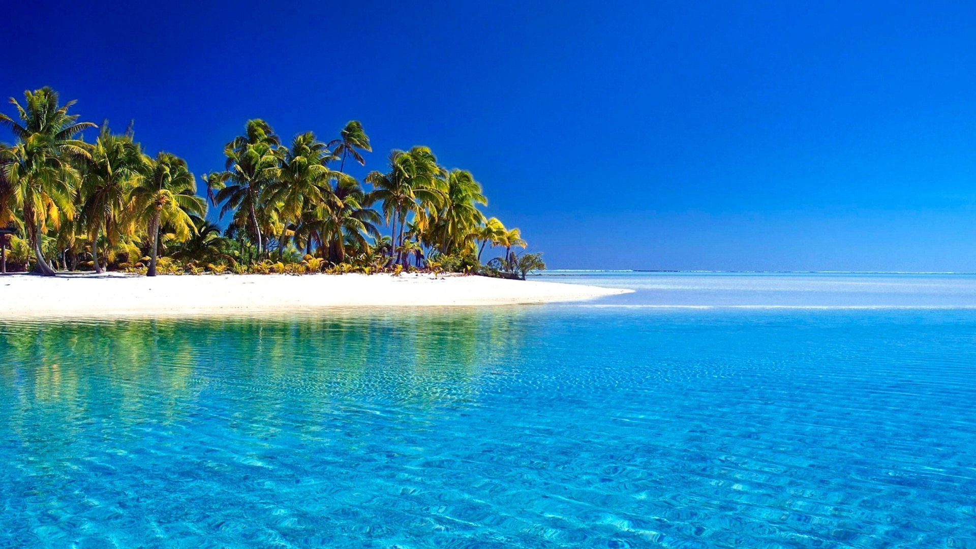 Обои море, океан, тропическая зона, прибрежные и океанические рельефы, лазурный в разрешении 1920x1080