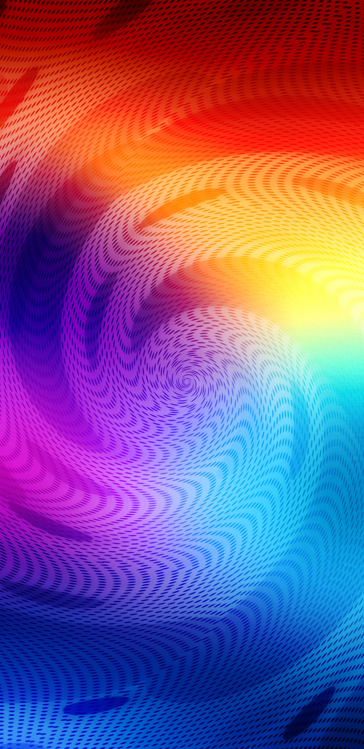 Обои Апельсин, фрактальное искусство, красочность, вода, пурпур в разрешении 1440x2960