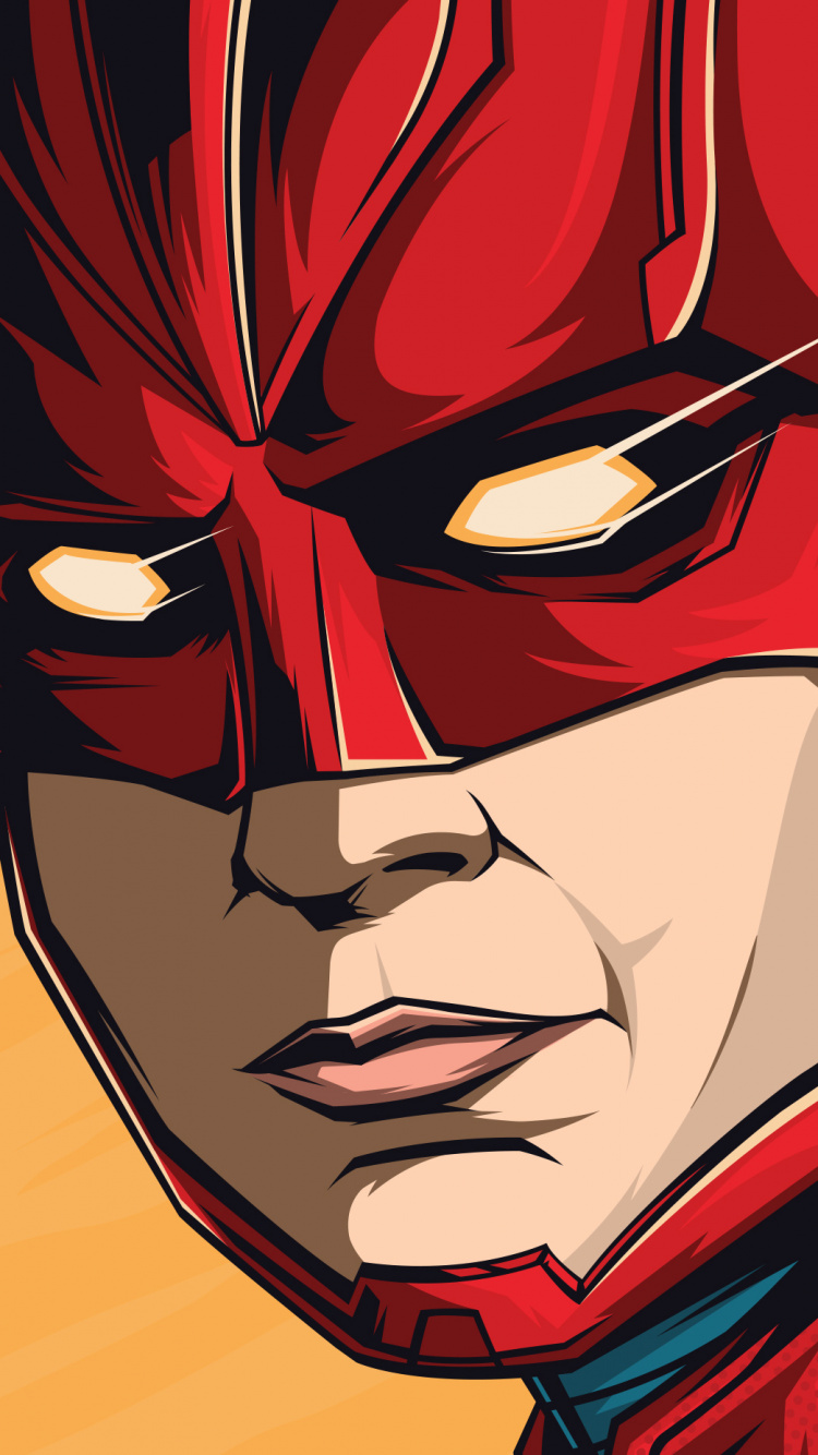 Обои Капитан Марвел, Кэрол Денверс, Бри Ларсон, постер, marvel в разрешении 750x1334