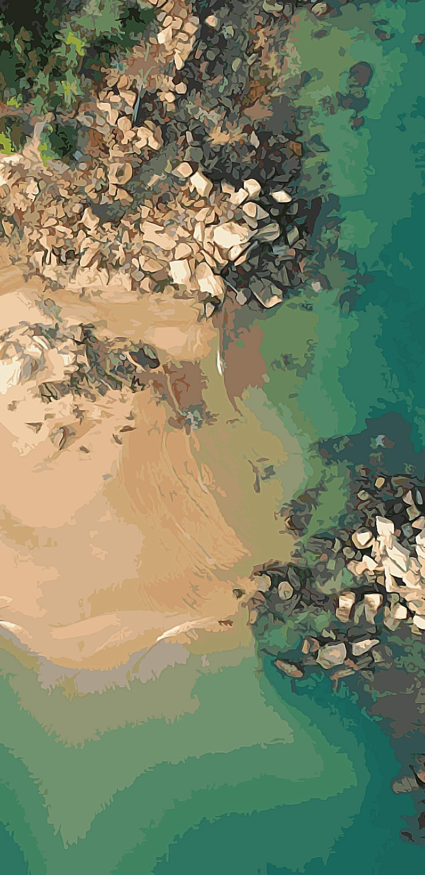 Обои Google, Google Pixel 4, гидроресурсы, пиксель 4, вода в разрешении 1440x2960