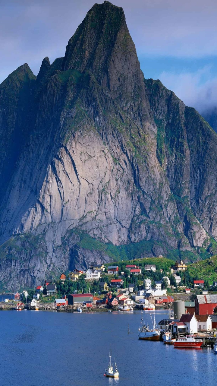 Обои Осло, фьорд, гора, горный хребет, пейзажи гор в разрешении 720x1280