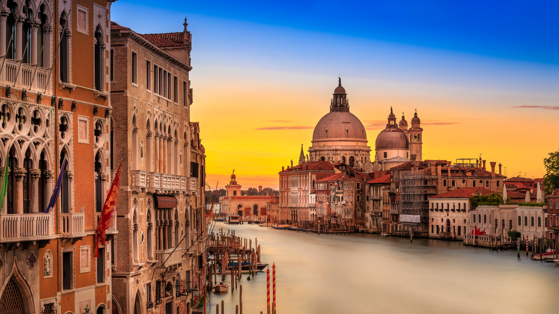Обои Гранд-канал, канал, водный путь, ориентир, город в разрешении 1920x1080