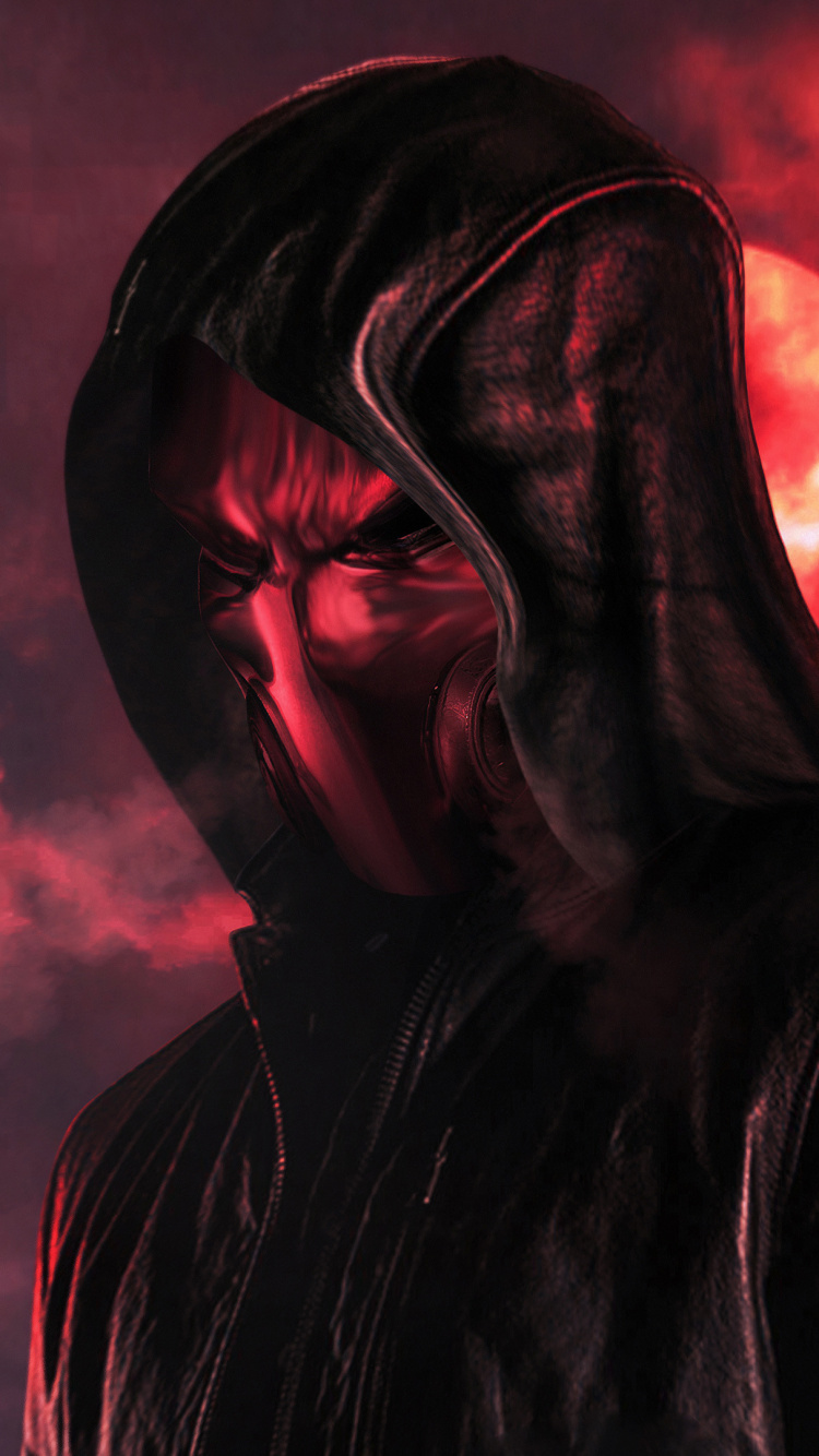 Обои Джейсон Тодд, Бэтмен, красный цвет, темнота, пурпур в разрешении 750x1334