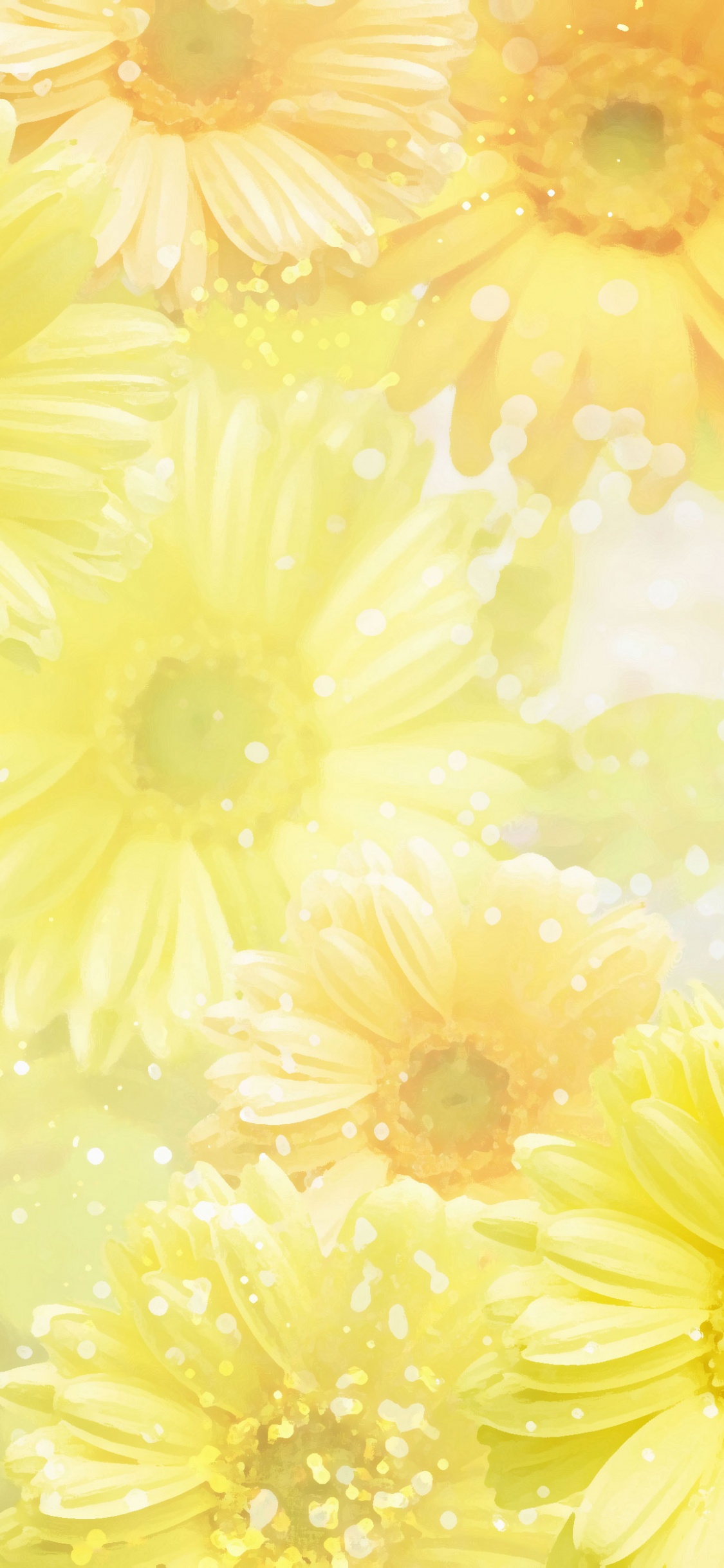 Обои желтый, цветок, лепесток, гербера, цветковое растение в разрешении 1125x2436