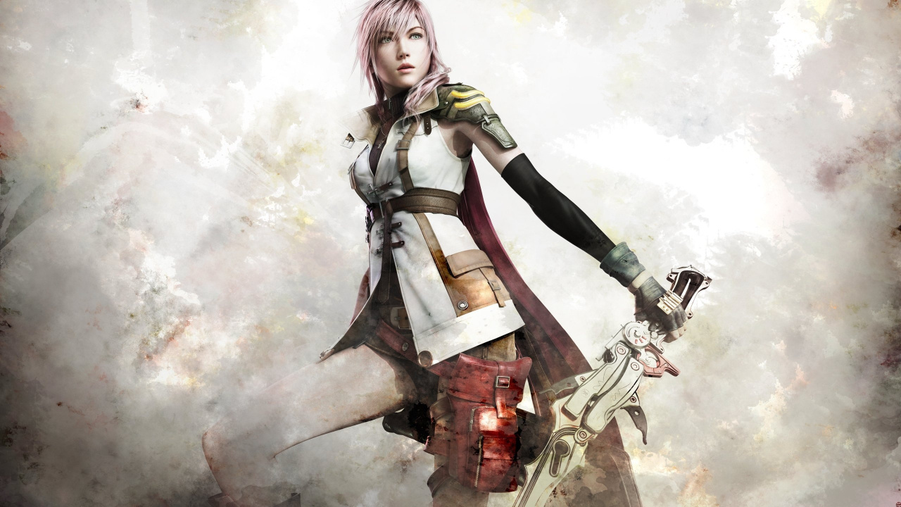 Обои final fantasy xiii, final fantasy xv, молния, женщина воин, Dissidia Final Fantasy в разрешении 1280x720