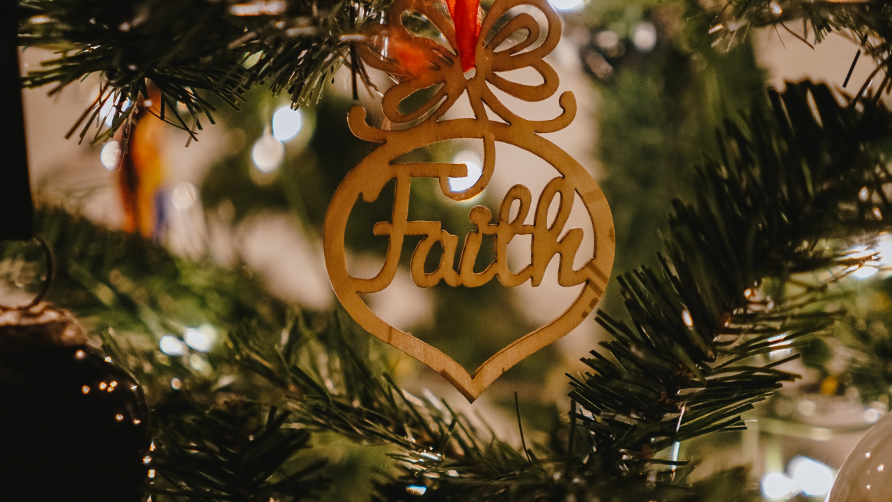 Обои орнамент, елка, рождественский орнамент, дерево, Рождество в разрешении 1280x720