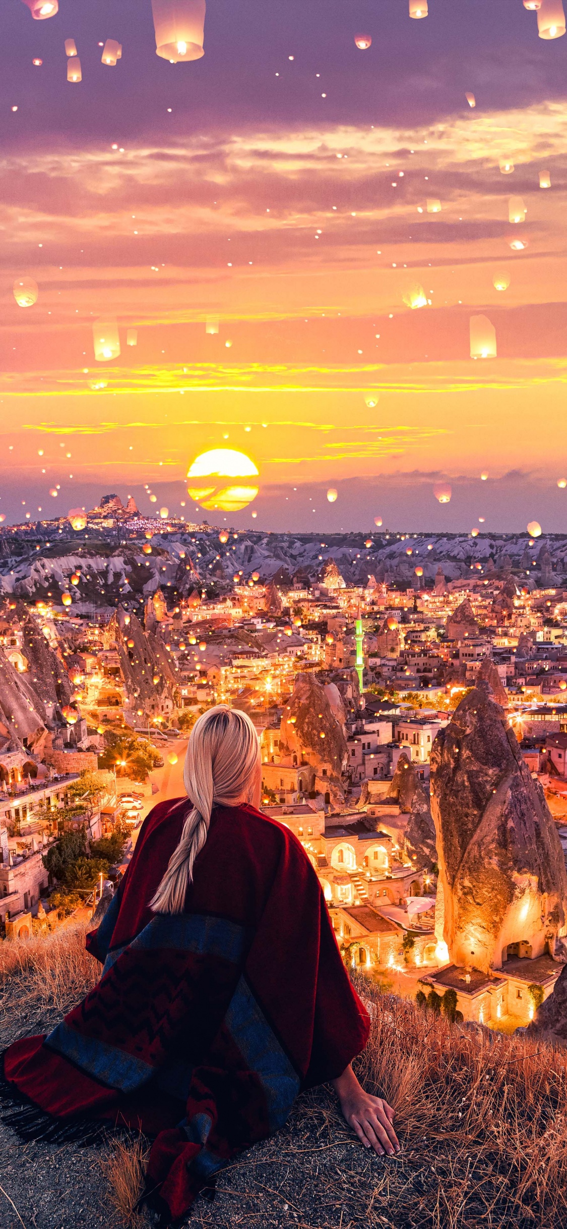 Обои атмосфера, свет, облако, природа, Люди в природе в разрешении 1125x2436