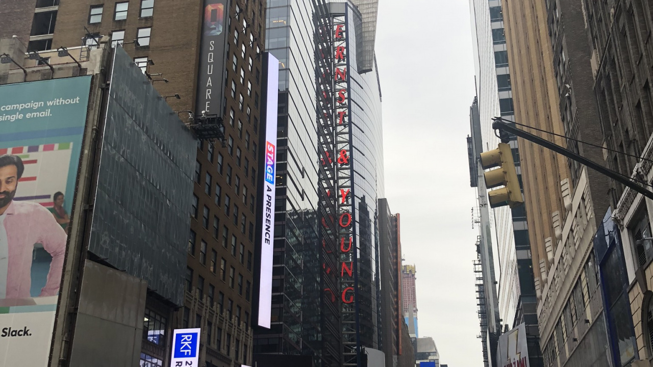 Обои Нью-Йорк, башня, метрополия, соседство, дорога в разрешении 1280x720