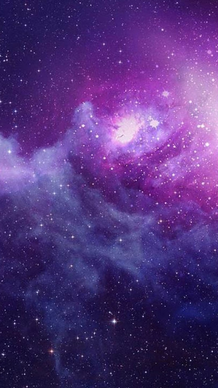 Обои Галактика, пурпур, космическое пространство, туманность, астрономический объект в разрешении 720x1280