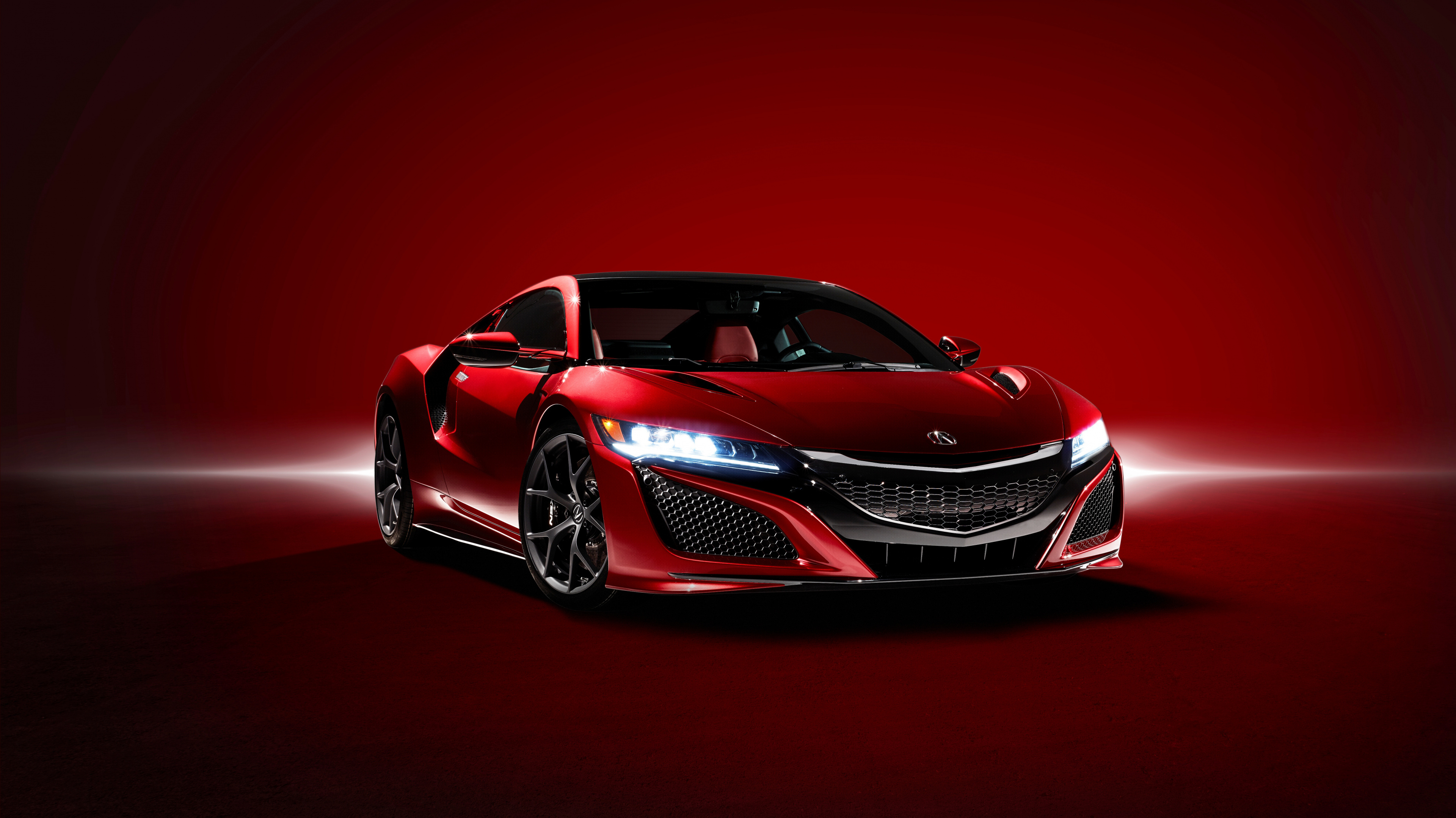 Обои спорткар, авто, акура, суперкар, красный цвет в разрешении 3840x2160