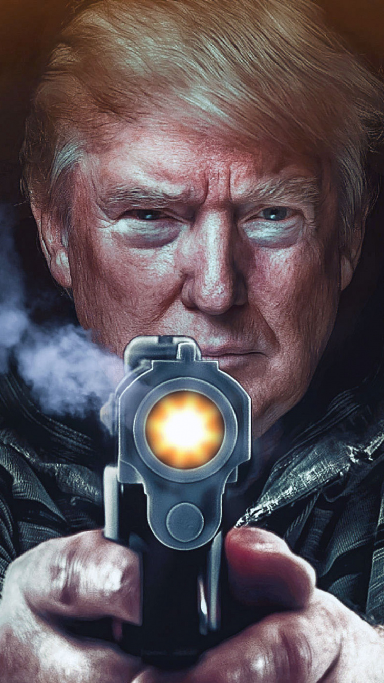 Обои человек, портрет, блик, Дональд Трамп, Пиксель 2 в разрешении 750x1334