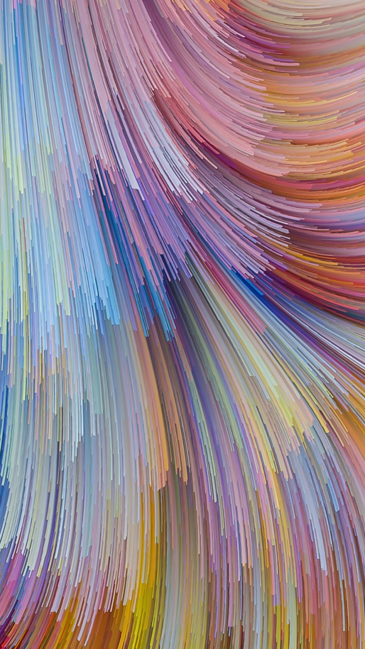 Обои живопись, абстрактное искусство, абстракция, арт, розовый в разрешении 750x1334