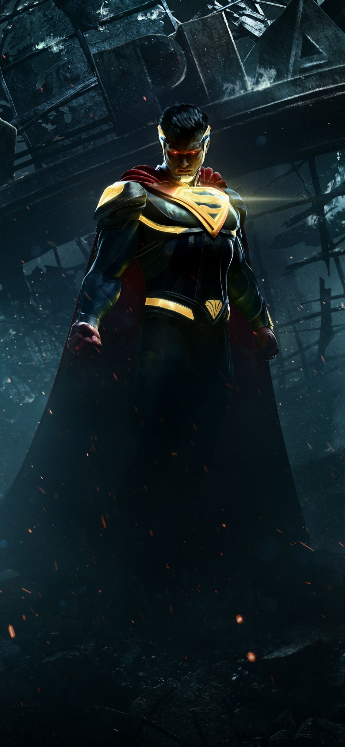 Обои Injustice 2, Боги Несправедливость Среди Нас, playstation 4, файтинг, темнота в разрешении 1125x2436