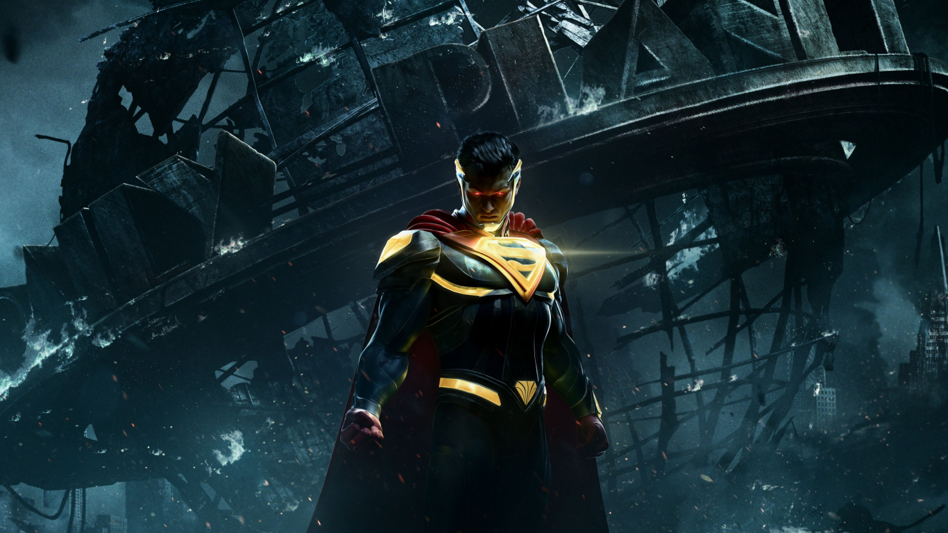 Обои Injustice 2, Боги Несправедливость Среди Нас, playstation 4, файтинг, темнота в разрешении 1366x768