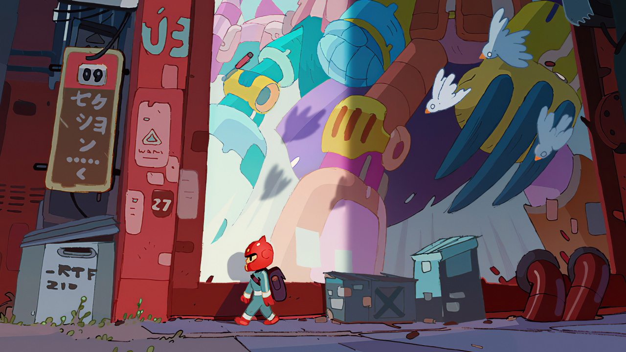 Обои арт, фреска, граффити, иллюстрация, живопись в разрешении 1280x720