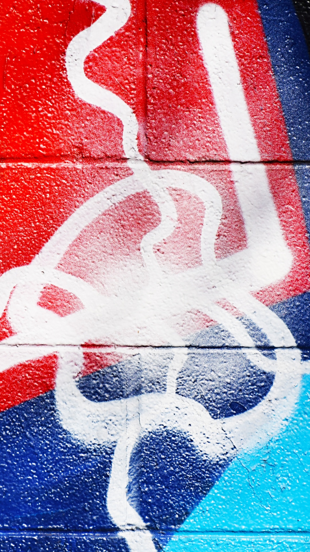 Обои граффити, живопись, арт, фреска, красный цвет в разрешении 1080x1920