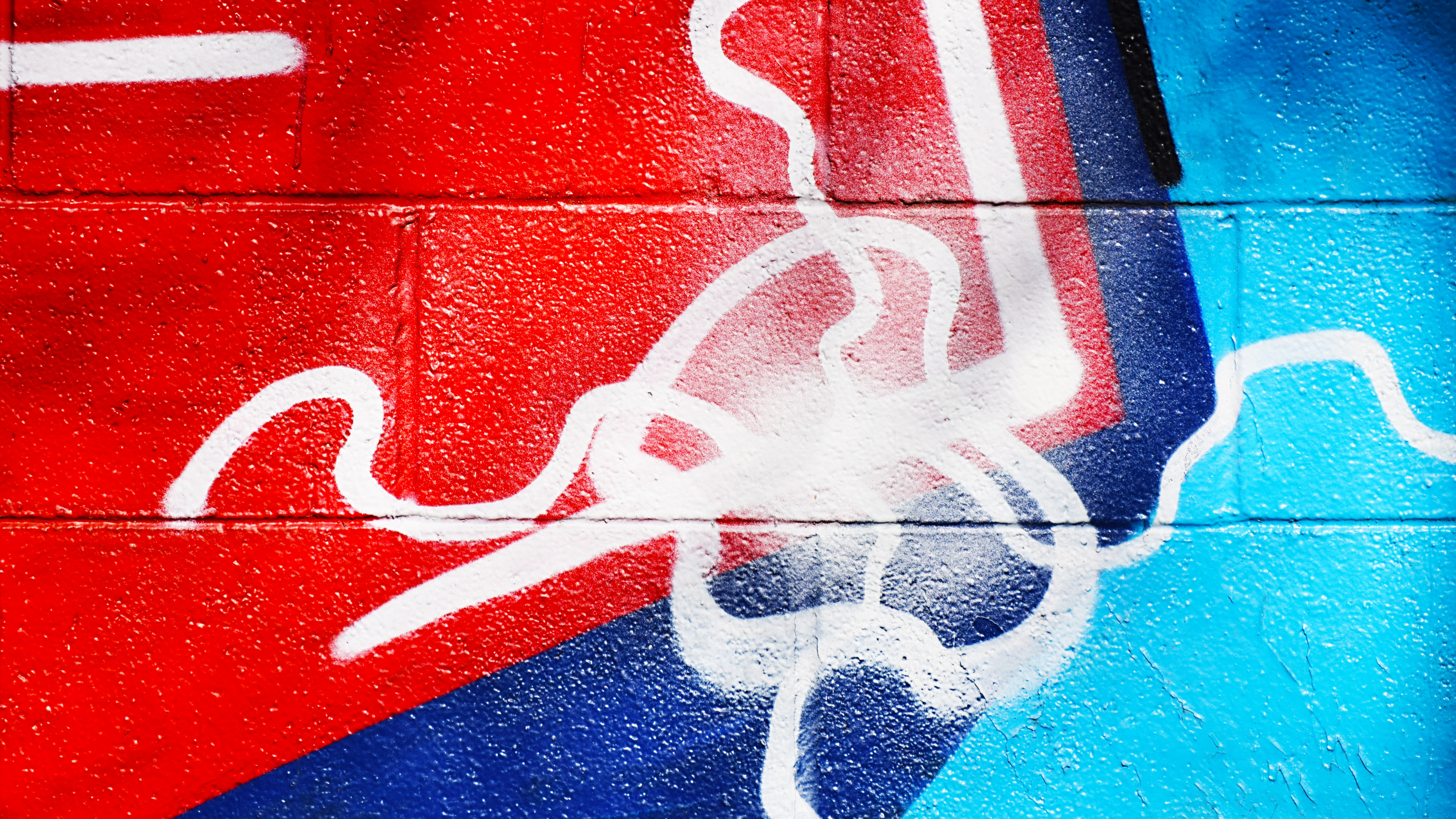 Обои граффити, живопись, арт, фреска, красный цвет в разрешении 3840x2160