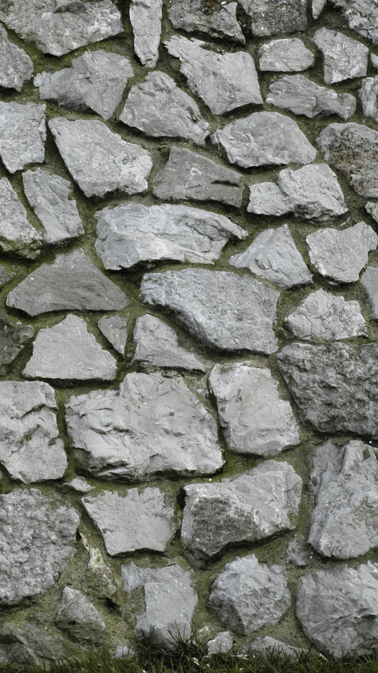 Обои каменная стена, камень, стена, дорожное покрытие, рок в разрешении 750x1334