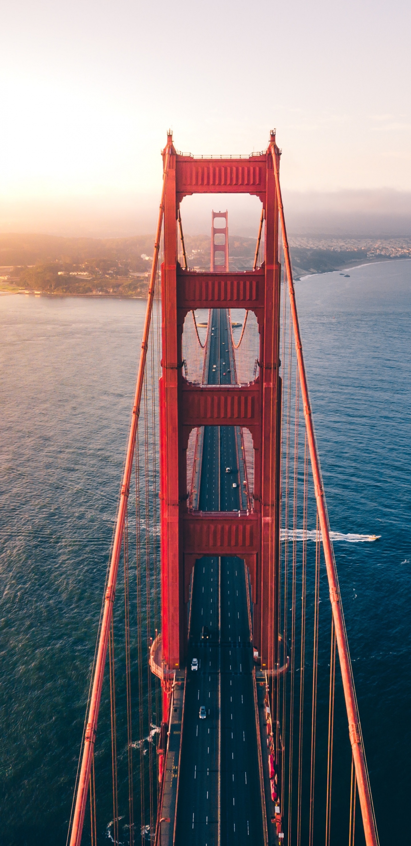 Обои мост Golden Gate, ломбард-стрит, мост, город, путешествие в разрешении 1440x2960