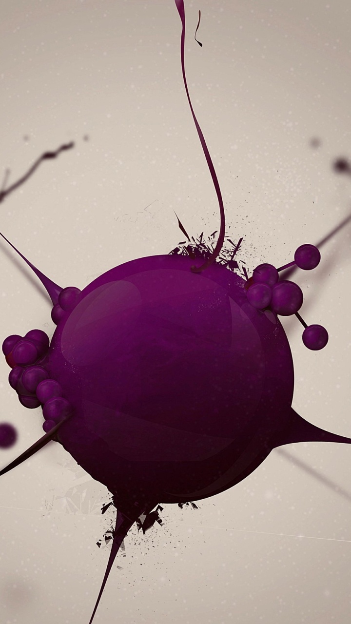 Обои пурпур, химия, Фиолетовый, атом, фиолетовые в разрешении 720x1280