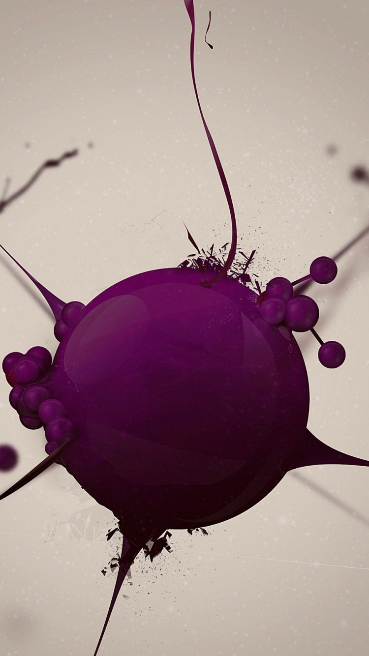 Обои пурпур, химия, Фиолетовый, атом, фиолетовые в разрешении 750x1334