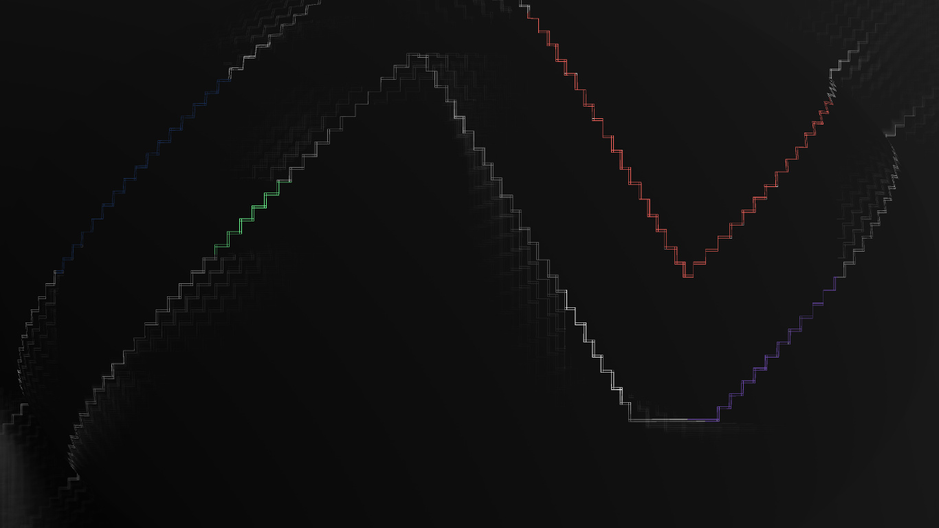 Обои графика, черный, текст, темнота, линия в разрешении 1366x768