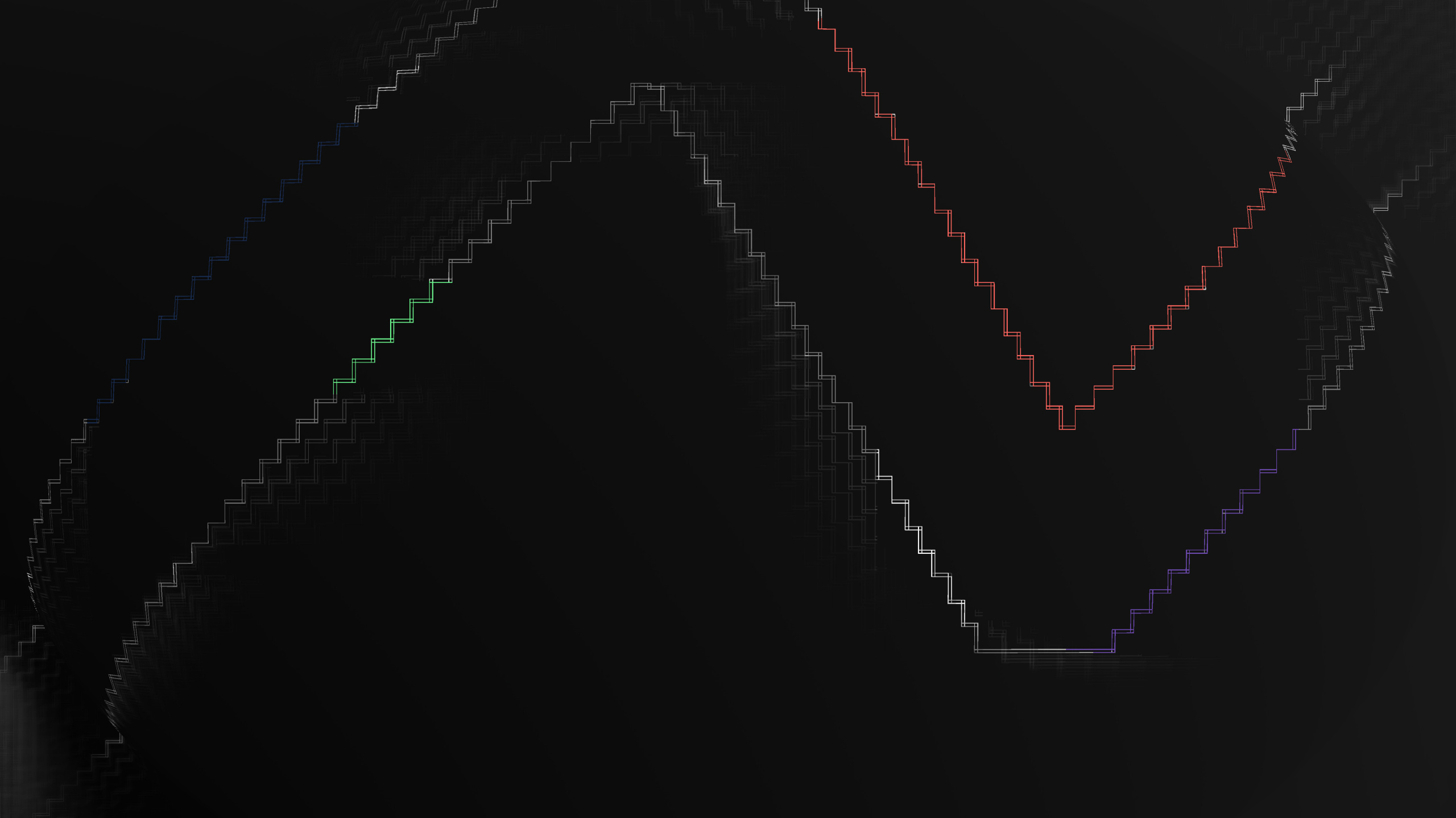 Обои графика, черный, текст, темнота, линия в разрешении 2560x1440