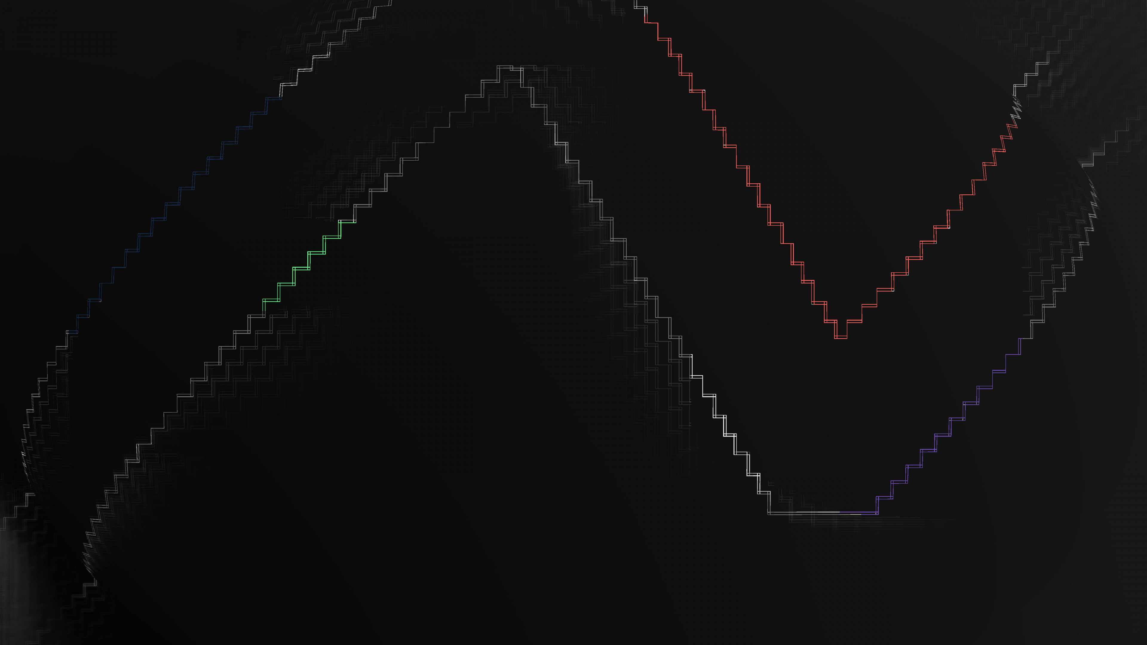 Обои графика, черный, текст, темнота, линия в разрешении 3840x2160