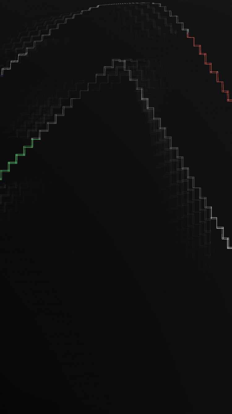 Обои графика, черный, текст, темнота, линия в разрешении 750x1334