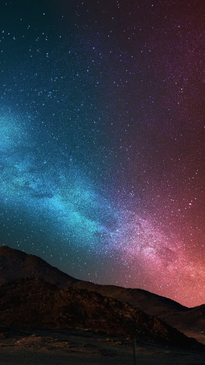 Обои Аврора, атмосфера, звезда, ночь, астрономический объект в разрешении 720x1280