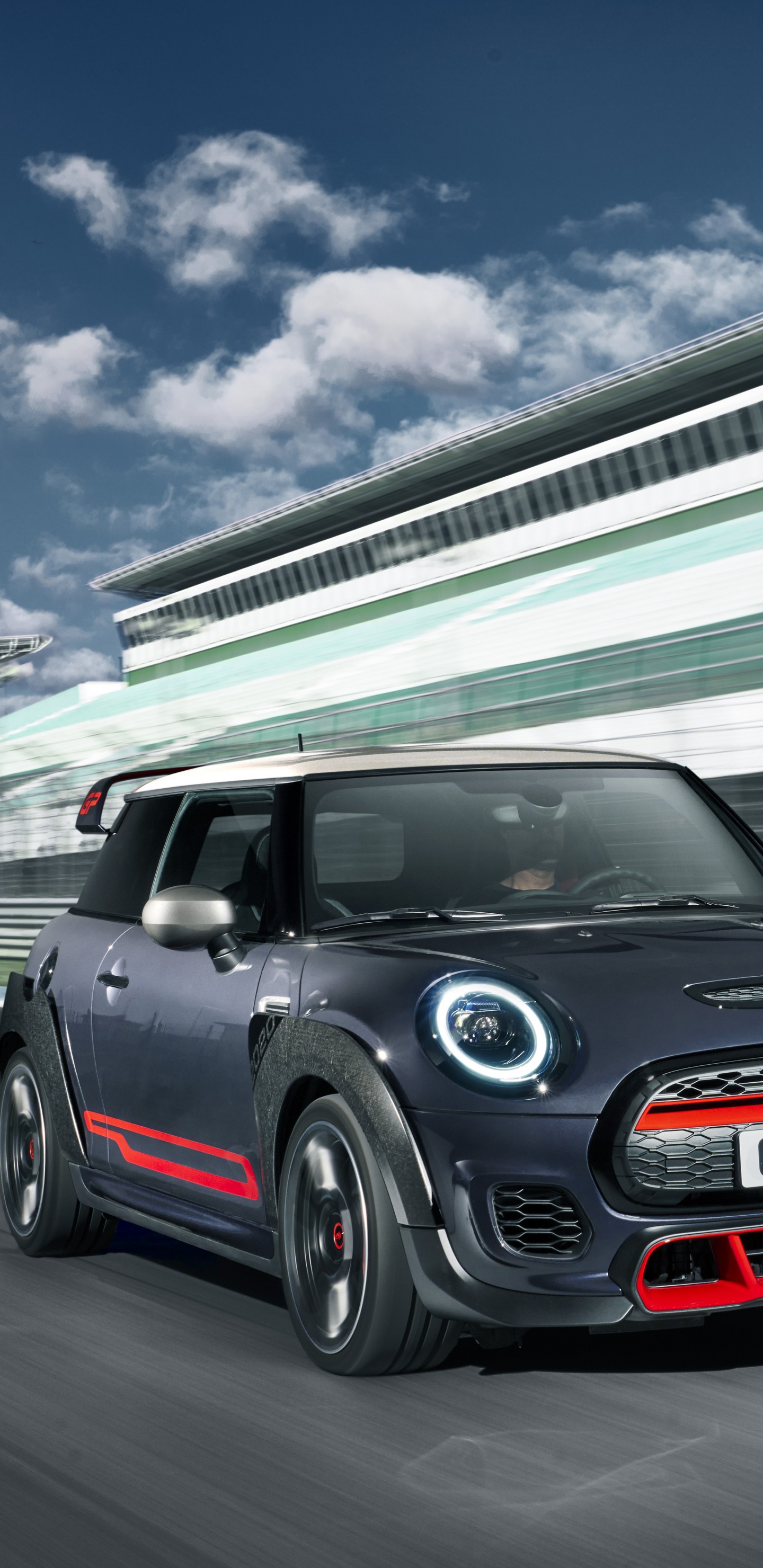 Обои мини, John Cooper Works, mini cooper, городской автомобиль, малолитражный автомобиль в разрешении 1440x2960