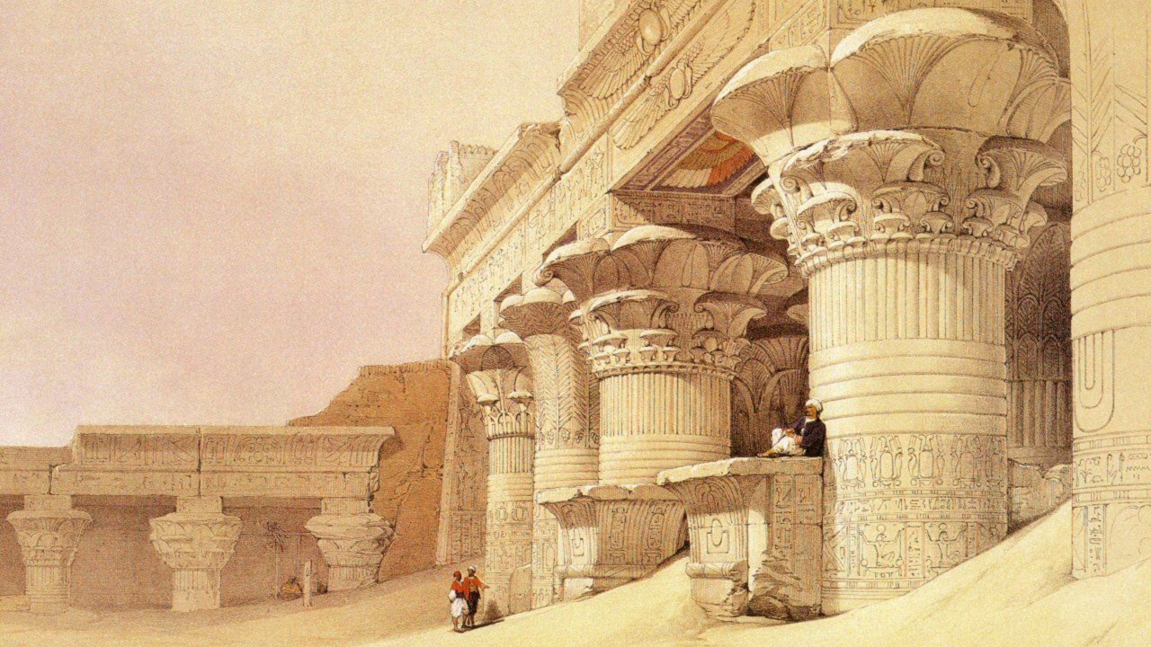 Обои живопись, арт, литография, произведение искусства, акварельные краски в разрешении 1280x720