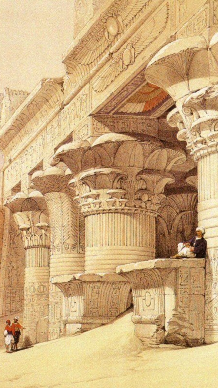 Обои живопись, арт, литография, произведение искусства, акварельные краски в разрешении 720x1280