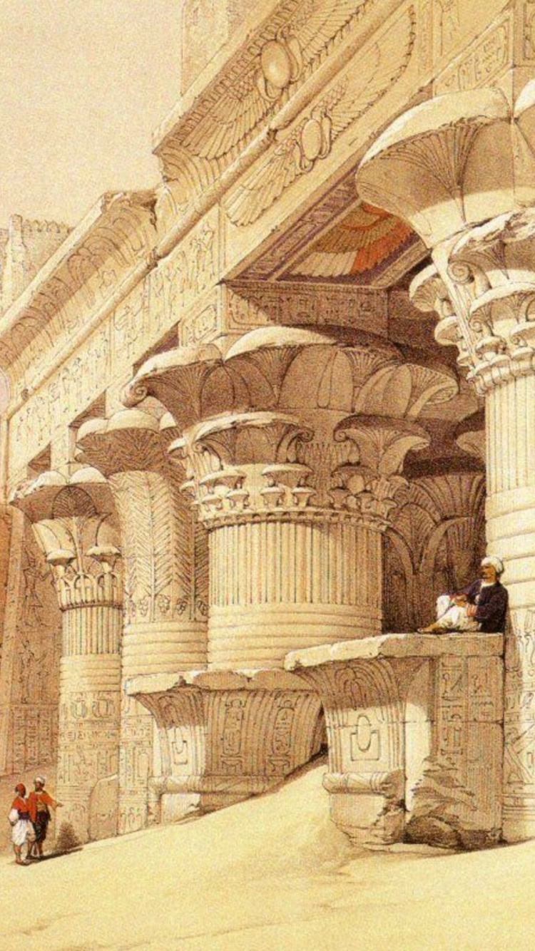 Обои живопись, арт, литография, произведение искусства, акварельные краски в разрешении 750x1334